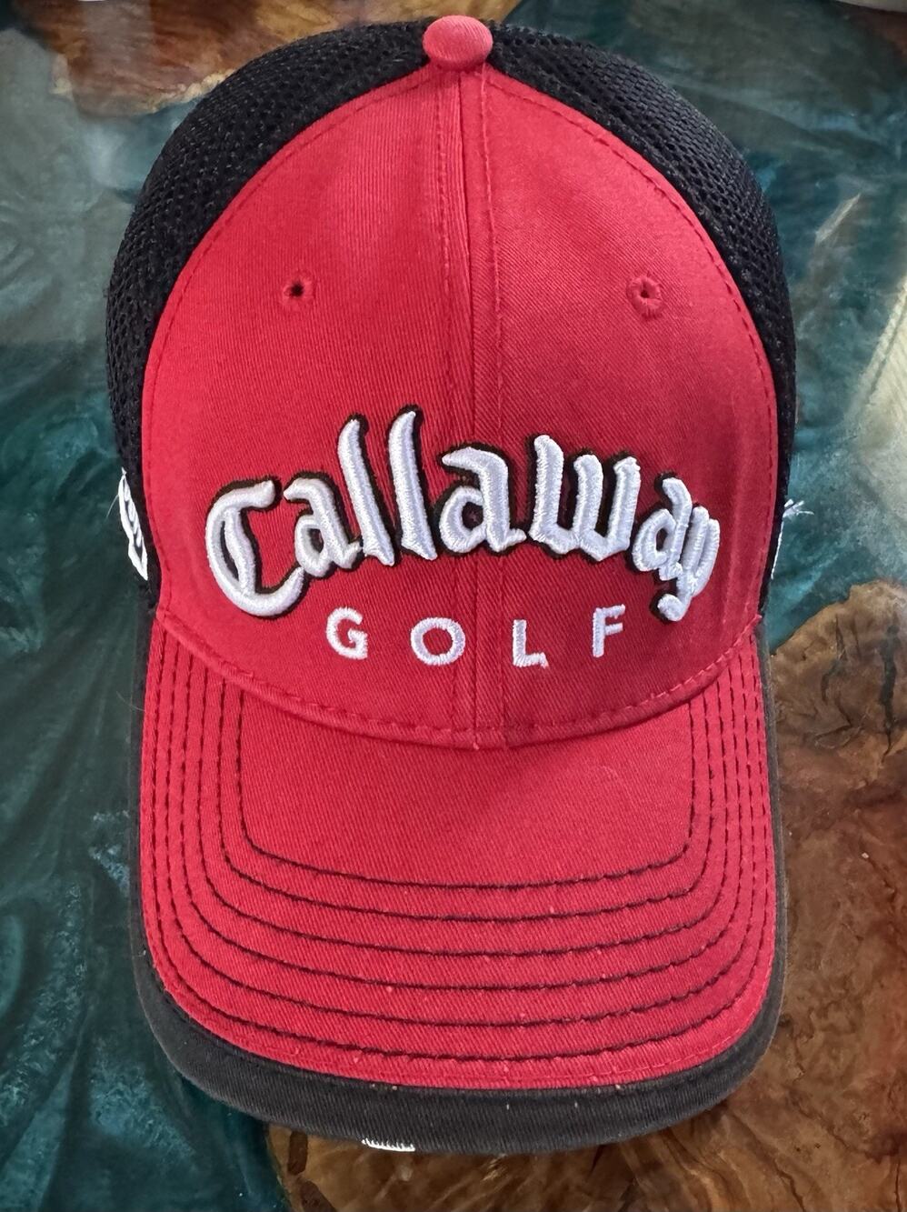 Callaway Golf Authentic Red & Black Baseball Cap Hat FT-5 HX Tour Golfing